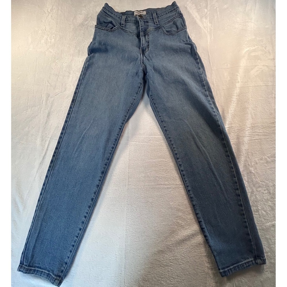 Vibrant M.I.U. Jeans Womens Size 7 (W27) Light Wash Denim High Rise Made in USA